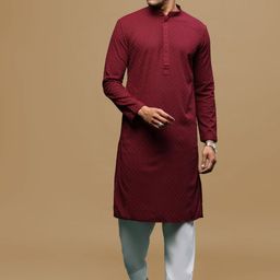Sanwara Floral Embroidered Chikankari Mandarin Collar Straight Kurta with Patiala-image-33