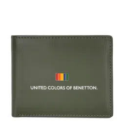 United Colors of Benetton Edmondo Olive Leather Solid Bi-Fold Wallet-picture-29