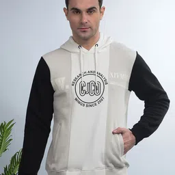 COBB Men Colourblocked Hooded Sweatshirt-image-28