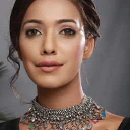 Aatmana Oxidized Brass Multi Necklace for Women-10
