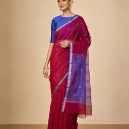 Taneira Red Woven Design Saree-picture-10
