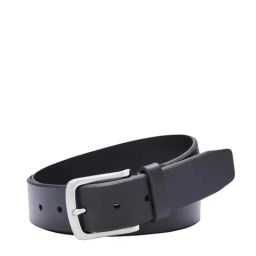 Fossil Teague Black Leather Solid Waist Belt-picture-14