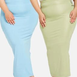 Secrets By ZeroKaata Green & Purple Plain Shapewear-image-62