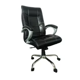 IB Basics High Exclusive Black Leatherette High Back Boss Office Chair IB-303-image-79