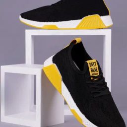 Rapid Box Men's Black Running Shoes-image-92