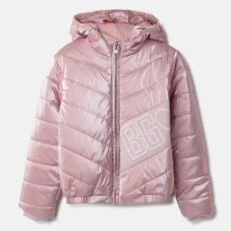 Blue Giraffe Girls Pink Solid Jacket-picture-48