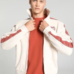 Puma White Swan Cotton Regular Fit Track Printed Sports Jacket-image-49
