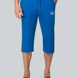 Van Heusen Regular Fit Drawstring Waist Functional Pockets Capri Shorts - Classic Blue image 1