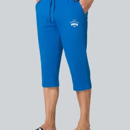 Van Heusen Regular Fit Drawstring Waist Functional Pockets Capri Shorts - Classic Blue image 3