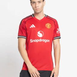 Adidas Red Slim Fit Printed Jersey-picture-24