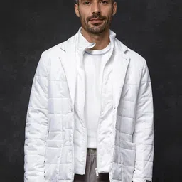 RARE RABBIT Men Camouflage Padded Jacket with Patchwork-picture-20