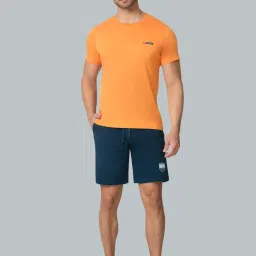 Van Heusen Regular Fit Drawstring Waist Functional Pockets Shorts - Teal image 4