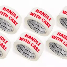 ETIPL ETI Cello Tape 2 Inch 65 mtr (Handle with Care Fragile Printed) (Set Of 6 Pcs)-15