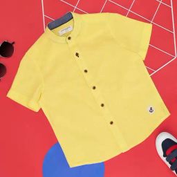 Pantaloons Junior Yellow Cotton Regular Fit Shirt-image-75
