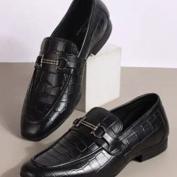 Carlton London Men's Black Formal Loafers-image-33