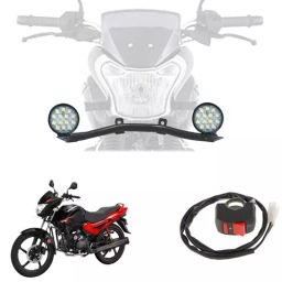 Cartronics 42W  Lighting System 14 LED Round Fog Lamp Light for Hero Motocorp Glamour Programmed Fi-13