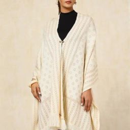 Soch Cream Plain Shawl-picture-16