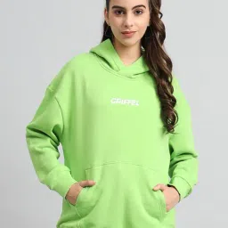 GRIFFEL Parrot Green Printed Hoodie-picture-40