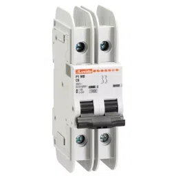 Lovato MCB, 2P, 10A Curve C, 400 V AC, 125 V DC, 10 kA Breaking Capacity, P1MBUH2PC10-15