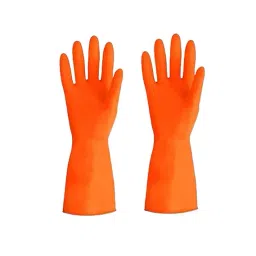 Robustt Gloves Orange Color, CLEANING_GLOVES_ORANGE_50 (Pack of 50 Pair)-image-51