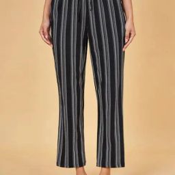 Dreamz by Pantaloons Black Cotton Striped Pyjamas-picture-21
