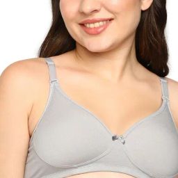 BLOSSOM Grey Medium Coverage Everyday Bra-picture-0