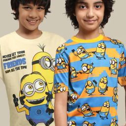 Kidsville Multicolor Cotton Printed T-Shirt-image-19