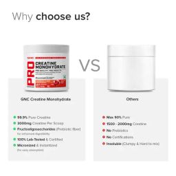 GNC PP Creatine Monohydrate | Micronized & Instantized | Formulated Cranberry Flavoured - 100 gm image 4