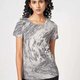 Ajile by Pantaloons Grey Cotton Printed T-Shirt-picture-13