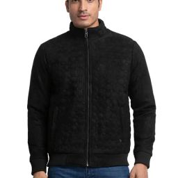 Raymond Black Contemporary Fit Quilted Jacket-picture-27