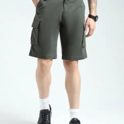 Monte Carlo Olive Regular Fit Shorts-41