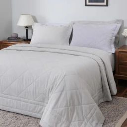 Maspar Grey Cotton Double Quilt-image-7