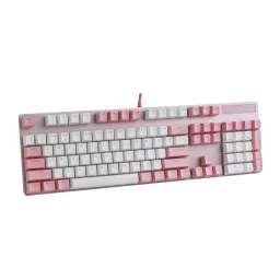 Rapoo V500 PRO Pink White Color Backlit Mechanical Gaming Keyboard-43