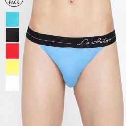 La Intimo Multicolored Comfort Fit Briefs - Pack Of 6-picture-32