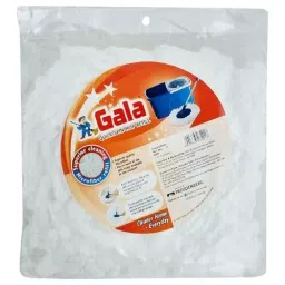 Gala Round Shape White Microfiber Quick Spin Mop Refill, 148183 (Pack of 12)-picture-2