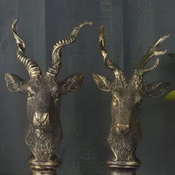 The Gharnish Gold-Toned 2 Pieces Deer Birds And Animals Figurine Resin Showpiece-image-20