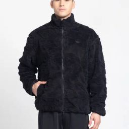 Adidas Originals Black Loose Fit Adventure Camo Jacket-image-18