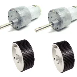 Invento ISC 866-B 12-18 V Geared DC Heavy Duty Motor for Robot Car DIY image 1