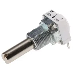 Vishay Panel Mount Rotary Potentiometer 1 W Power 5 kΩ Solder Lug Terminal, P11S1V0FLSY00502KL (Pack of 60 Pcs)-picture-35