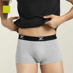 XYXX Lime Green & Light Grey Trunks - Pack of 2-image-21