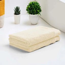 Spaces Luxury Pearled Ivory Egyptian Cotton 670 GSM Hand Towel - Set of 2-image-50