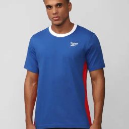 Reebok Blue Cotton Slim Fit Printed T-Shirt-picture-46