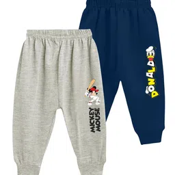 FRENCH KLEIDER Infant Boys Pack Of 2 Cotton Mid Rise Joggers-image-42