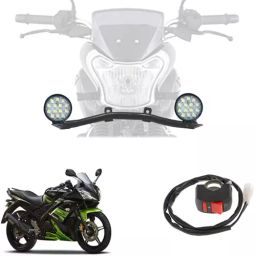 Cartronics 42W Complete Lighting System 14 LED Round Fog Lamp Light for Yamaha YZF R15S-26