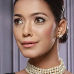 Aatmana White Necklace & Earring Set for Women-image-24