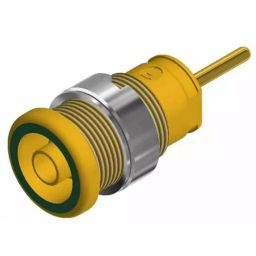 HIRSCHMANN TEST AND MEASUREMENT Banana Connector Green Yellow Female 4 mm Solder Termination 24A 1kV Gold, 972359188 (Pack of 50)-image-81