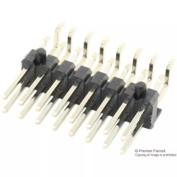 MULTICOMP PRO Pin Headers CONNECTOR, HEADER, 16POS, R/A, 2.54MM, 2213R-16G-SM-7576APR (Pack of 350)-48