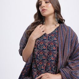 Anouk Ethnic Motifs Print Kurta with Trousers & With Dupatta-picture-43