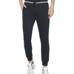 Jockey AM05 Navy Super Combed Cotton Rich Joggers with Zipper Pocket-picture-17
