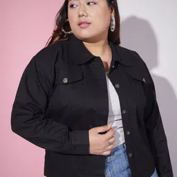 DIMPY GARMENTS Women Lightweight Denim Jacket-image-42